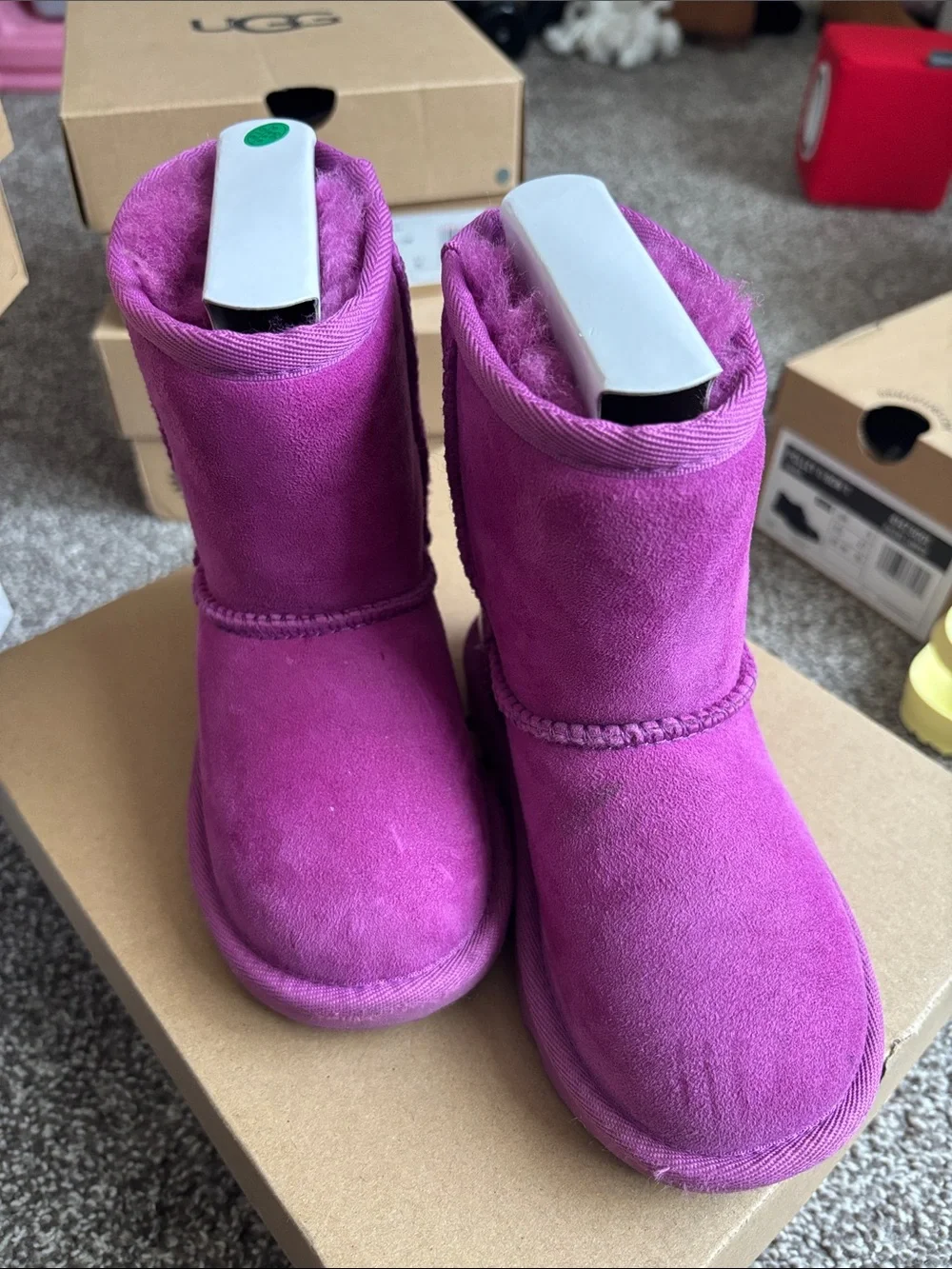 Kids Magenta classic UGG Boots